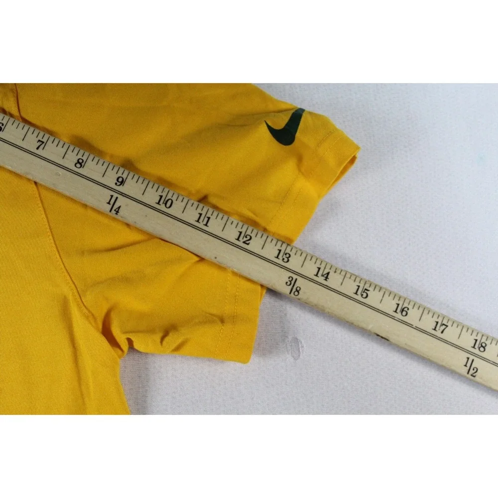 The Nike Yellow Men Shirt Packers Spell Out Dri Fit Training Equipment Large